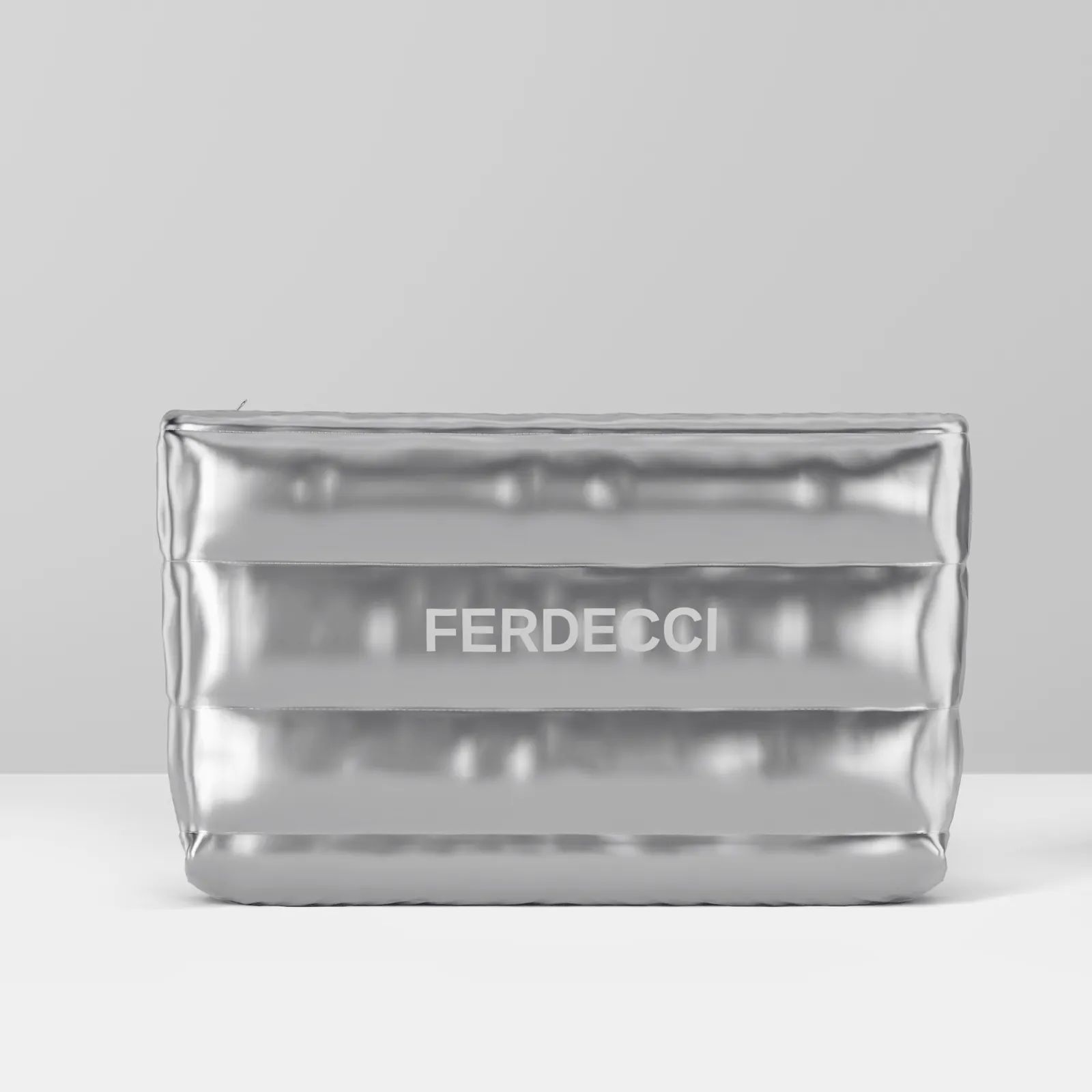 Ferdecci Extreme Lip Plumper macro CGI detail showing glossy liquid physics and applicator wand refraction