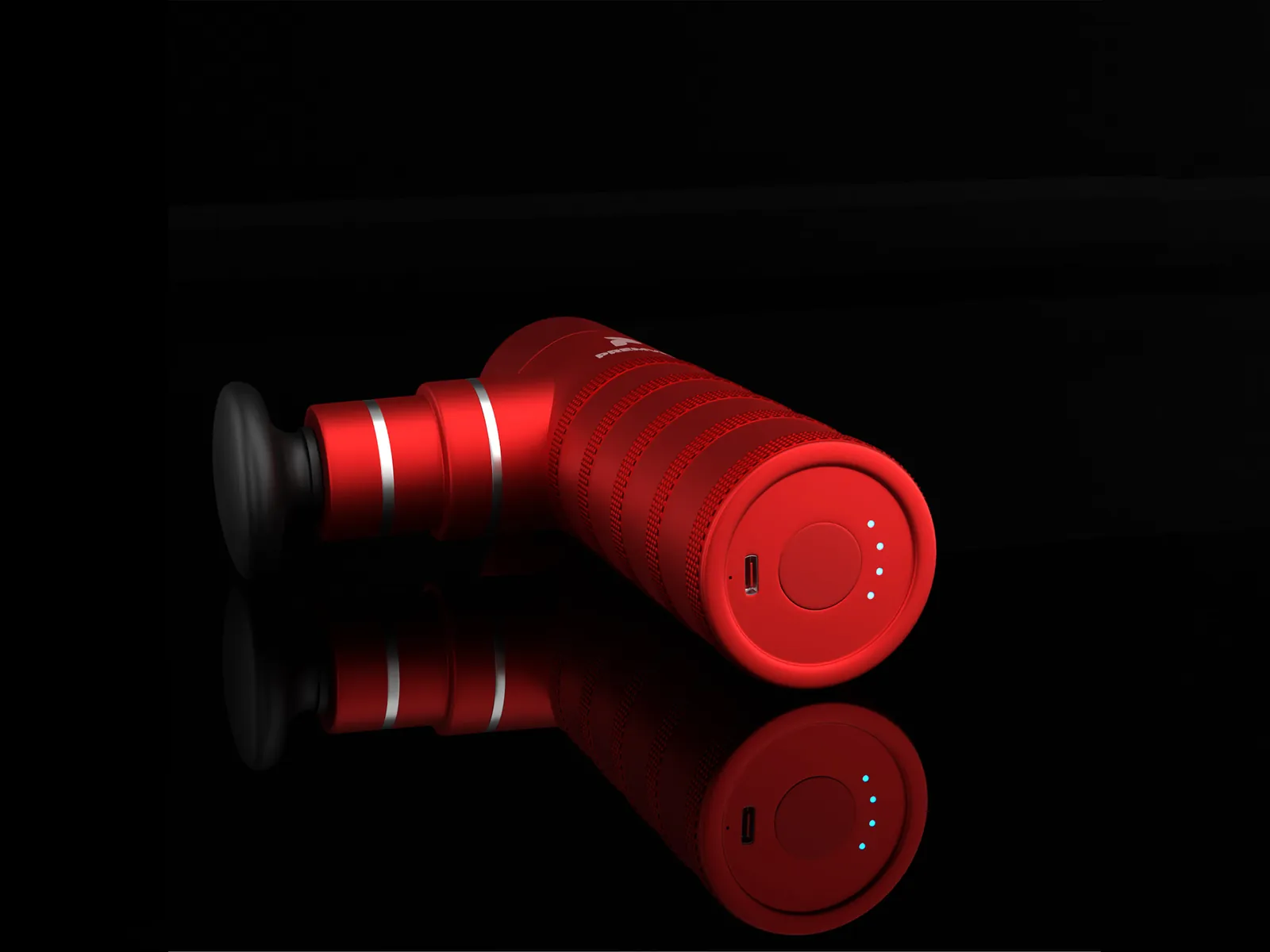 Handheld Percussion Massage Gun — Photorealistic Electronics & Gadgets 3D Product Rendering & CGI Visualization by 3diz Studio