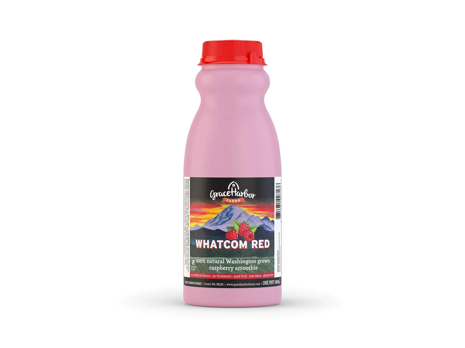 Grace Harbor Raspberry Smoothie — Photorealistic Food & Beverage 3D Product Rendering & CGI Visualization by 3diz Studio
