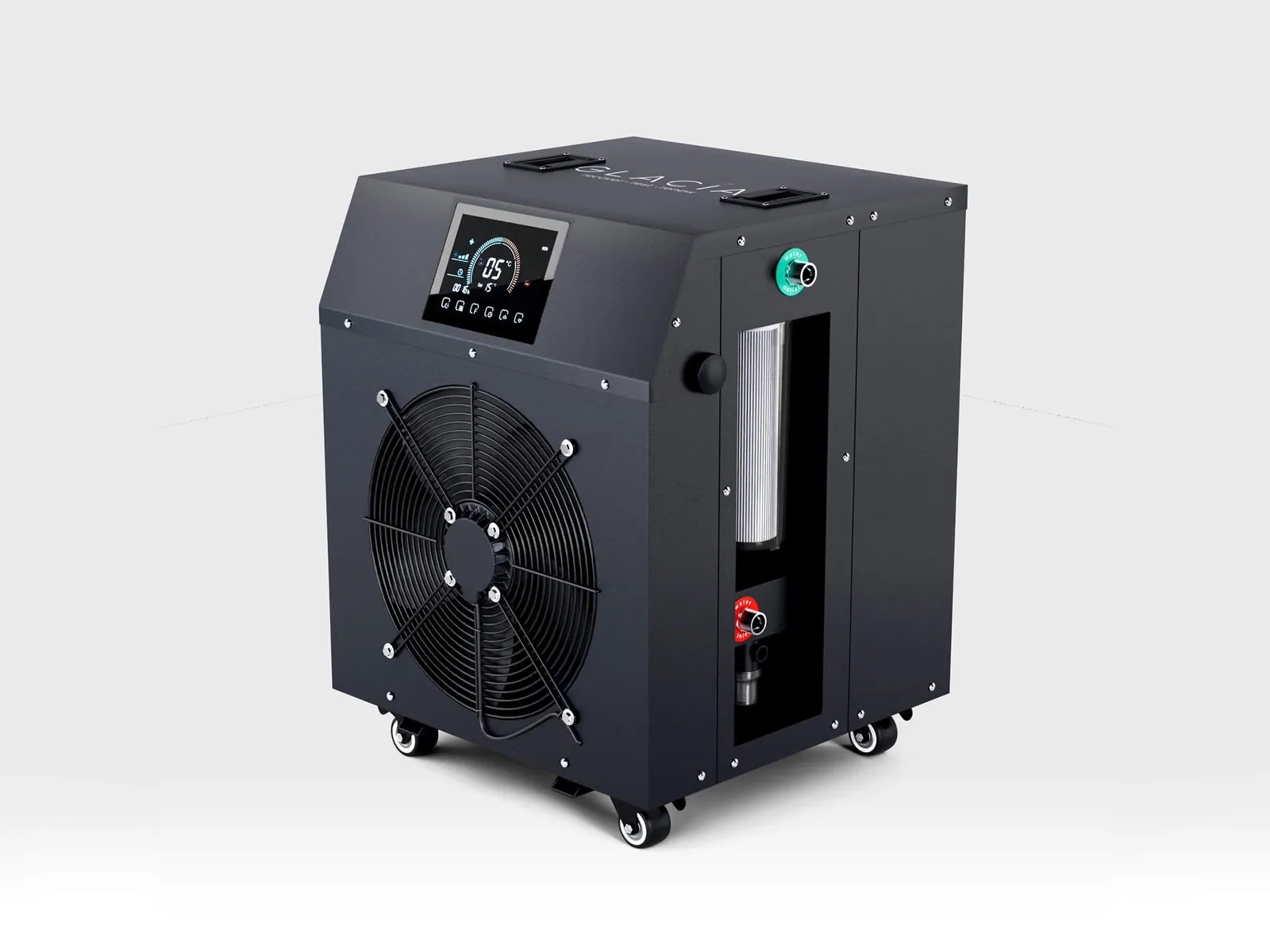 Glacia Water Chiller Unit Industrial 3D CAD Rendering by 3diz Studio